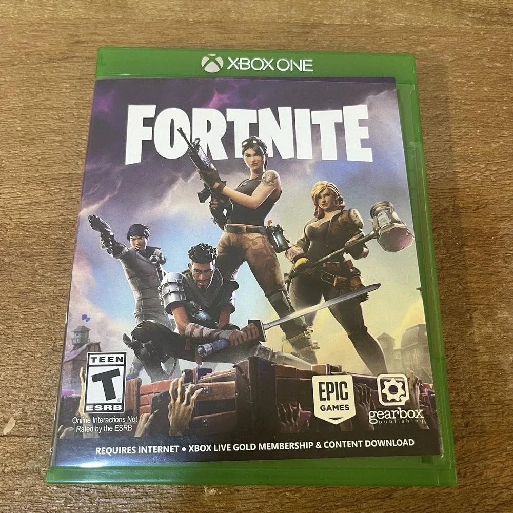 Fortnite Xbox One 2017 Original Physical Copy Purple Disc Case Artwork No Codes